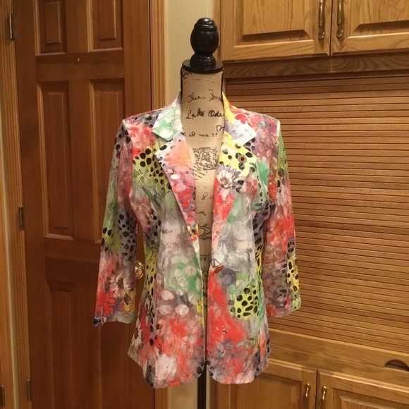 Erin London Spring Jacket Large - Picture 3 of 6